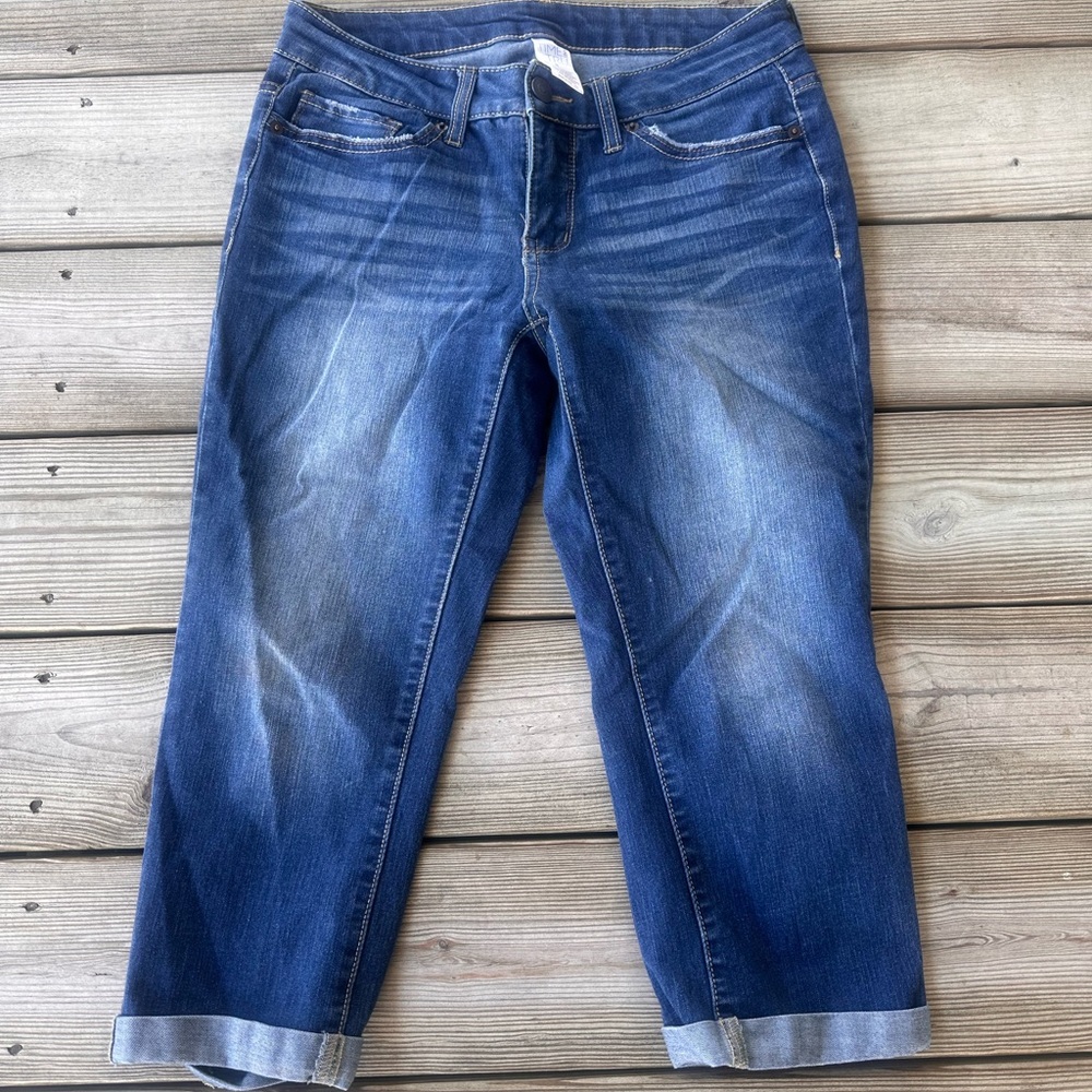 Time and Tru Dark Blue capri Jeans